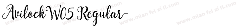 AvilockW05 Regular字体转换
